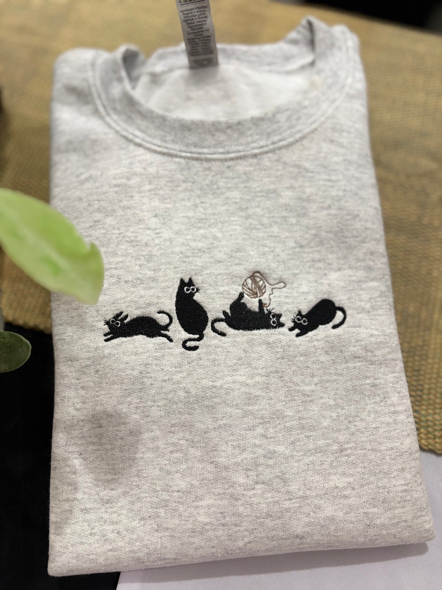 Cats n Yarn Embroidered Sweatshirt