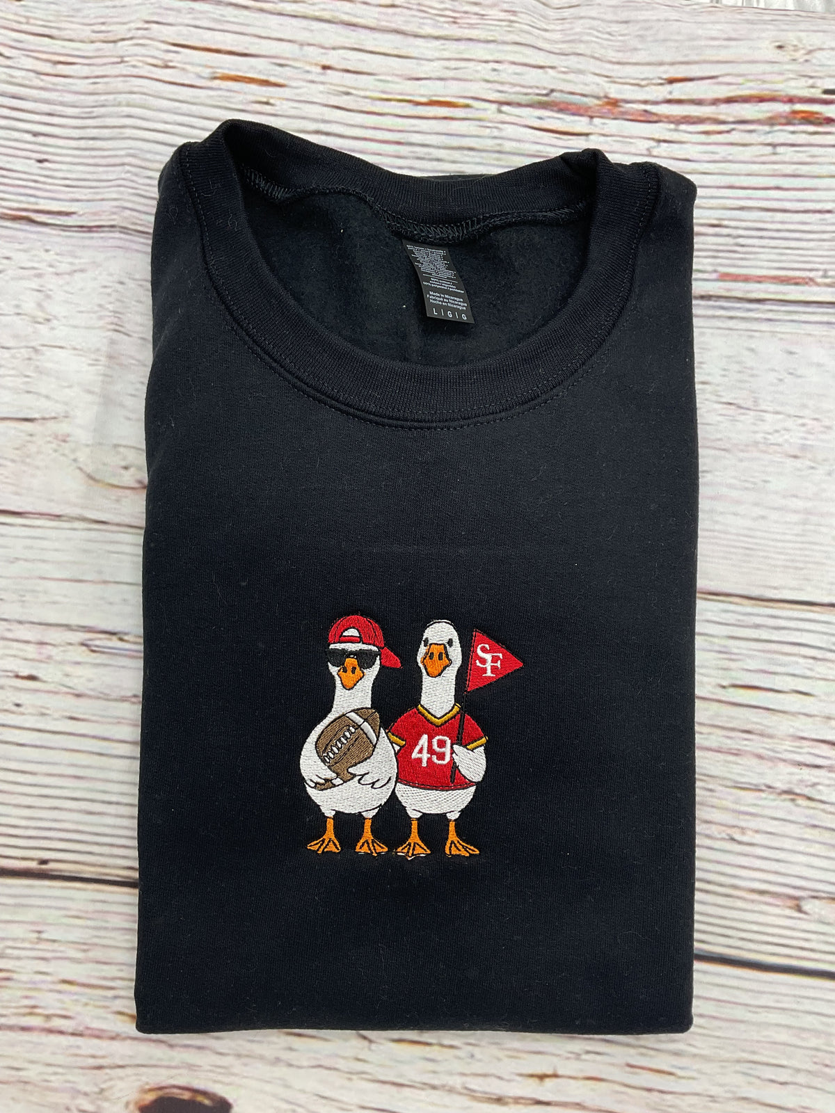 Goose Football Embroidered Sweatshirt