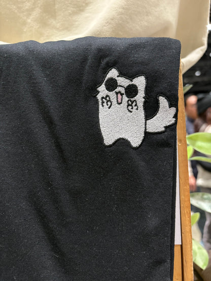 Embroidered Gojo Cat T-shirt