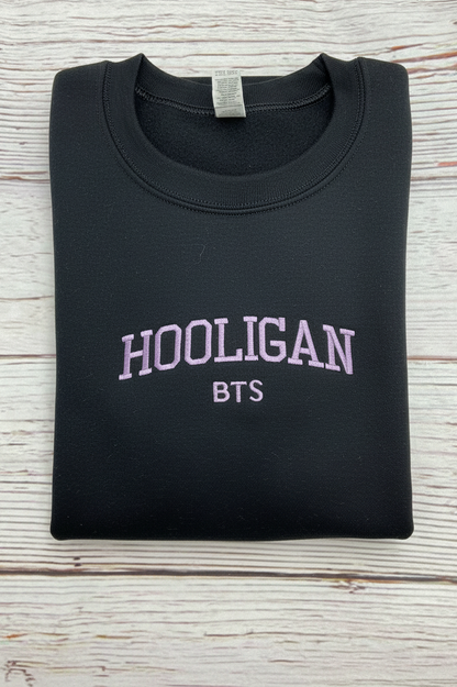 Hooligan BTS embroidered sweatshirt