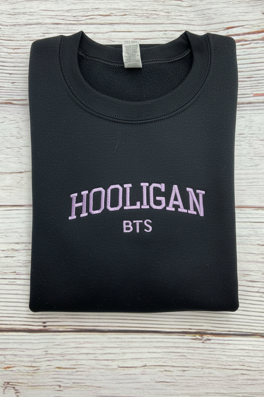 Hooligan BTS embroidered sweatshirt