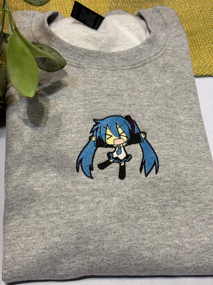 Hatsune Miku Embroidered Sweatshirt