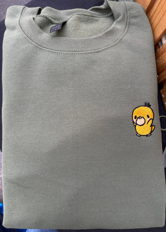 Psyduck Embroidered Sweatshirt