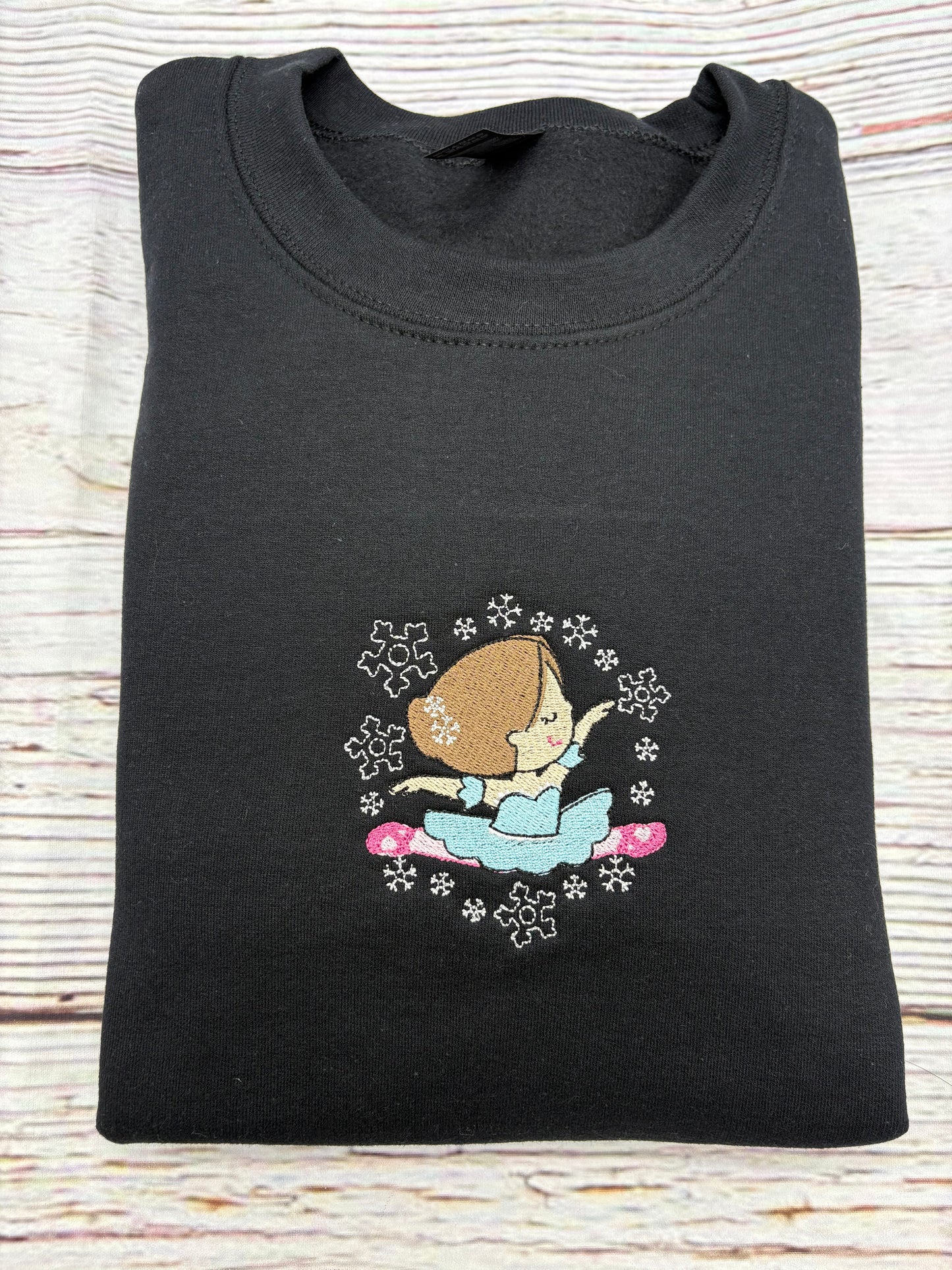 Ballerina Nutcracker Embroidered Sweatshirt