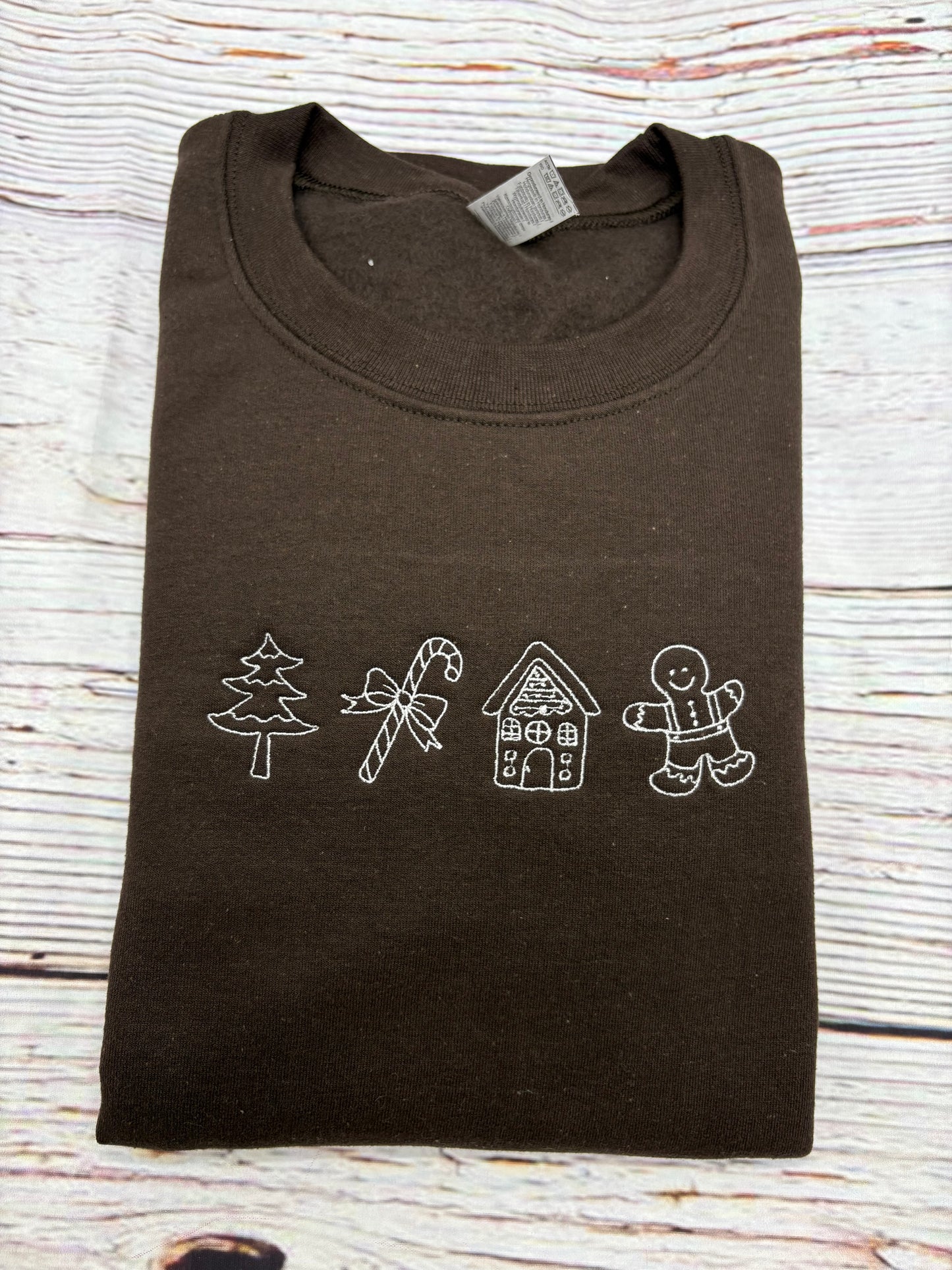 Christmas Embroidered Sweatshirt