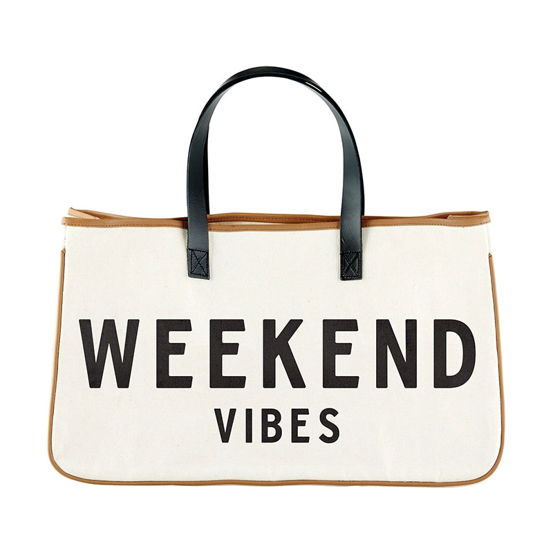 Weekend Vibes Canvas Tote Bag