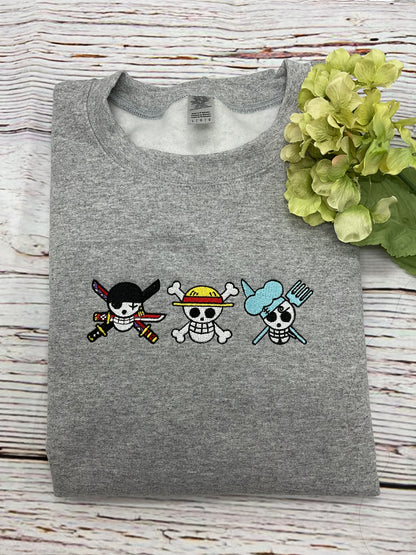 Jolly Rogers Embroidered Sweatshirt