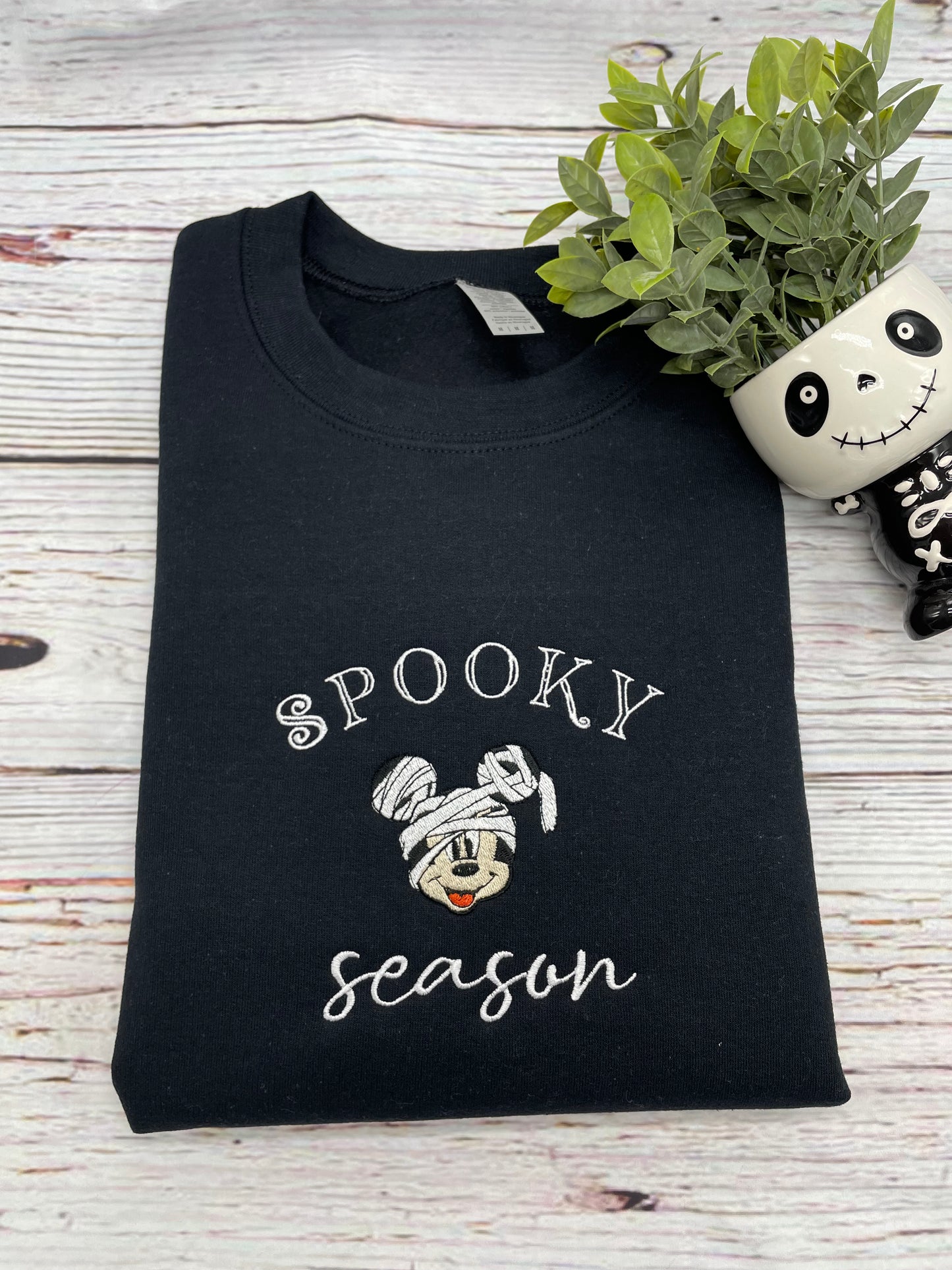 Mummy Spooky Season Embroidered Sweatshirt