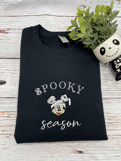 Mummy Spooky Season Embroidered Sweatshirt